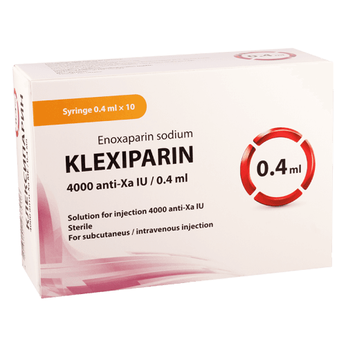 კლექსიპარინი ხსნარი საინექციო 4000სე/0.4მლ მზა შპრიცი #10