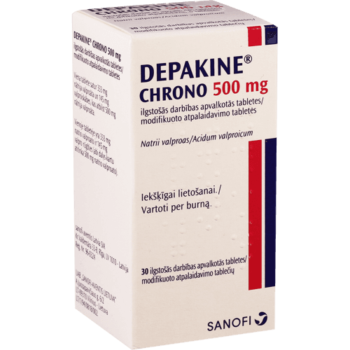 დეპაკინი ხრონო ტაბლეტი 500მგ #30