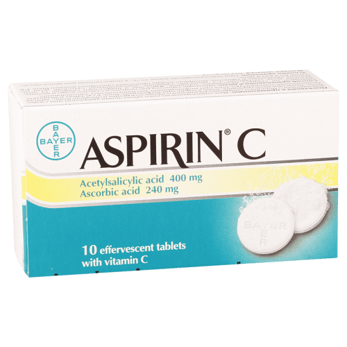 ასპირინი C ტაბლეტი შუშხუნა 400მგ+240მგ #10