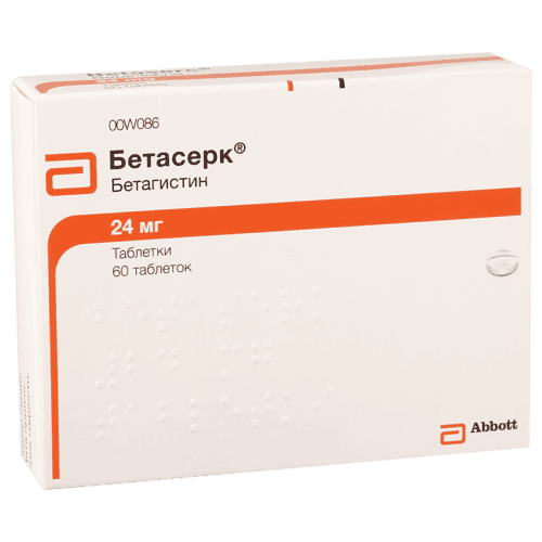 ბეტასერკი ტაბლეტი 24მგ #60
