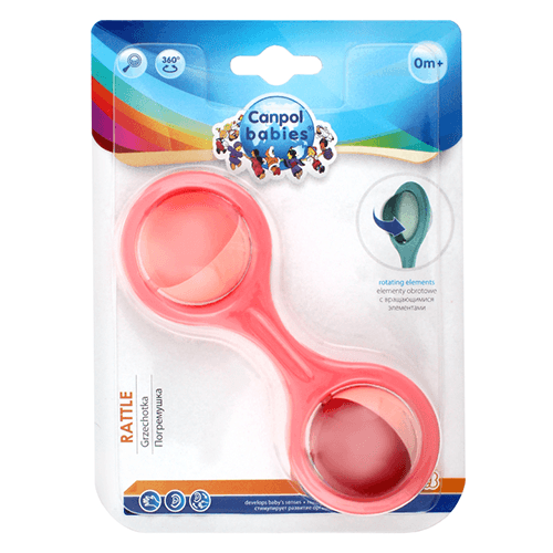 კანპოლი - საჩხარუნო მოძრავი დეტალებით 'ჰანტელები'. ვარდისფერი