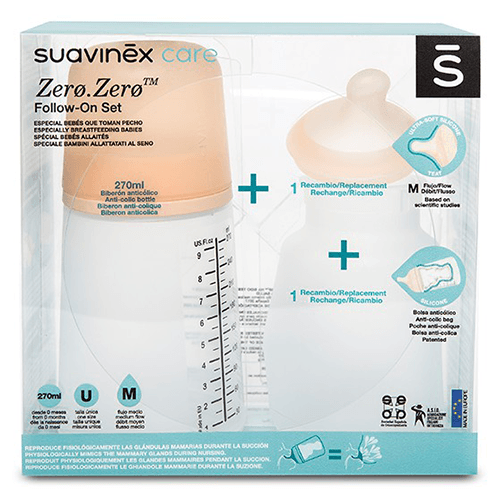 სუავინექსი - ანტიკოლიკური ბოთლის ნაკრები სილიკონი SM /0თვ/ 270მლ