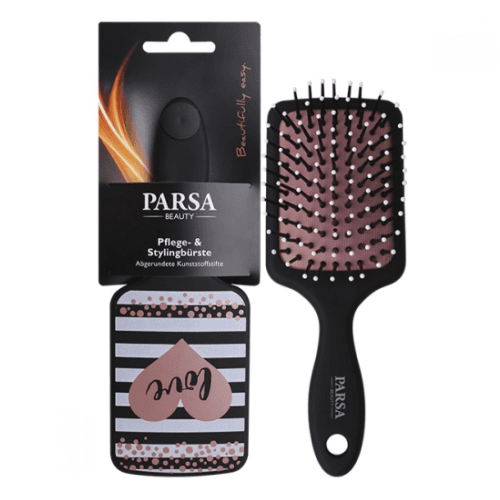 პარსა - სავარცხელი რბილი ტალღოვანი ჯაგრისით ოვალური