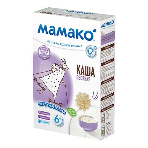 მამაკო - ფაფა თხის რძით შვრია /6თვ+/ 200გრ