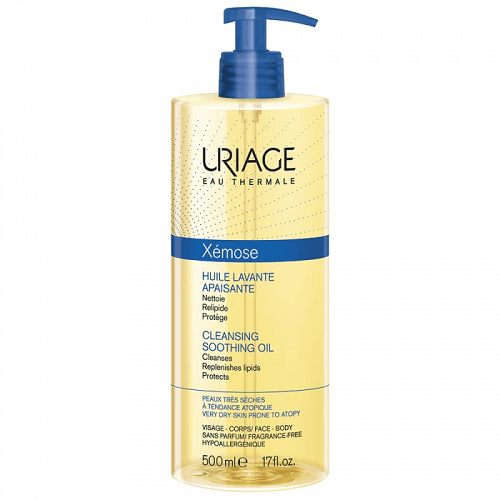 ურიაჟი - ქსემოზი დასაბანი ზეთი სახე/ტანის მშრალი ატოპ ქავილისკენ მიდრეკ კანის 500მლ