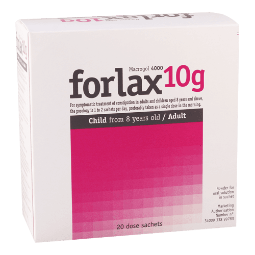 ფორლაქსი ფხვნილი ორალური ხსნარის მოსამზადებლად 10გრ პაკეტი #20
