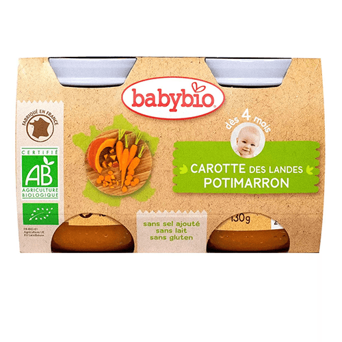 ბეიბიბიო - პიურე 'ლანჩ მენიუ' გოგრა და სტაფილო /4თვ+/ 130გრ #2