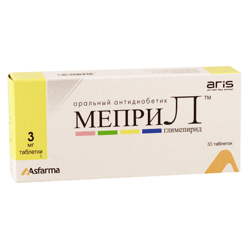 მეპრილი ტაბლეტი 3მგ #30