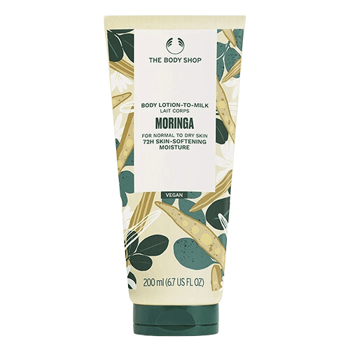 ბოდი შოპი - ტანის ლოსიონი-რძე მორინგა 200მლ