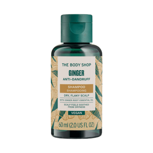 ბოდი შოპი - შამპუნი მშრალი/მტვრევადი თმის ქერტლის საწ. ჯინჯერი 60მლ