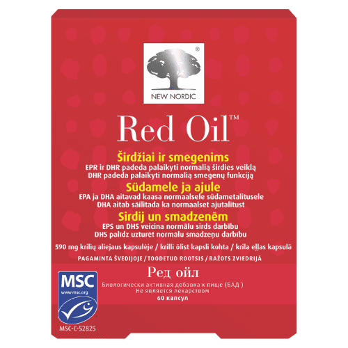 ნიუ ნორდიკი რედ ოილი ახალი თაობის ომეგა 3 კაფსულა #60