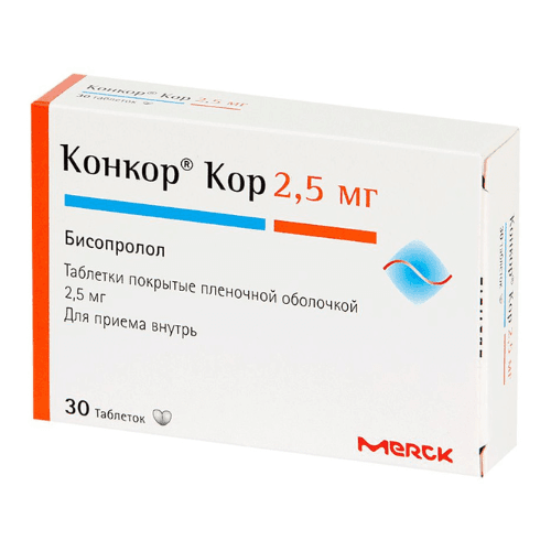 კონკორ კორ ტაბლეტი 2.5მგ #30