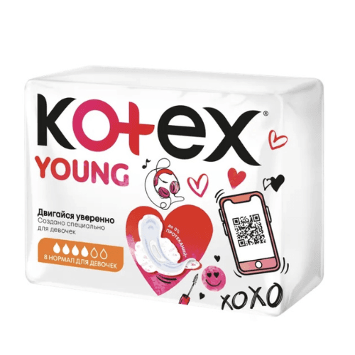 კოტექსი - ჰიგიენური საფენი იანგ მოზარდების ნორმალი /4წვ/ #8