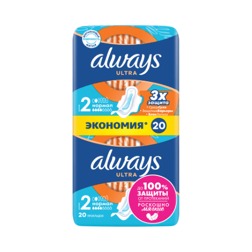 ოლვეისი - ჰიგიენური საფენი ულტრა ნორმალი /4წვ/ #20