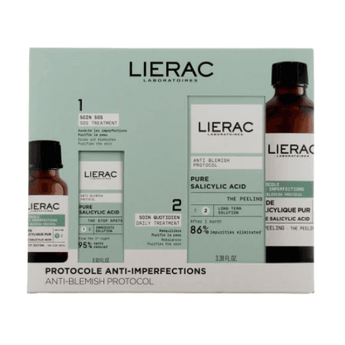 ლიერაკი - სასაჩუქრე ნაკრები PROTOCOLE პილინგი 100მლ/ლოკალური კონცენტრატი 15მლ