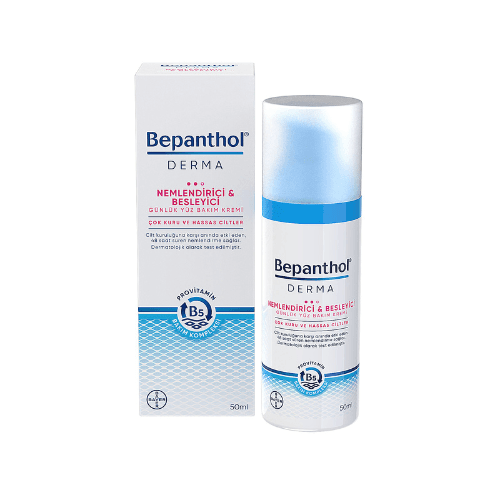 ბეპანთოლი - Derma სახის კრემი დამატენ/მკვებავი ძალიან მშრალი/მგრძნობიარე კანის დღის 50მლ