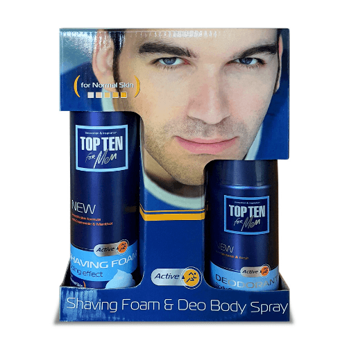 ჟან მარკი - სასაჩუქრე ნაკრები Men საპარსი ქაფი/დეოდორანტი