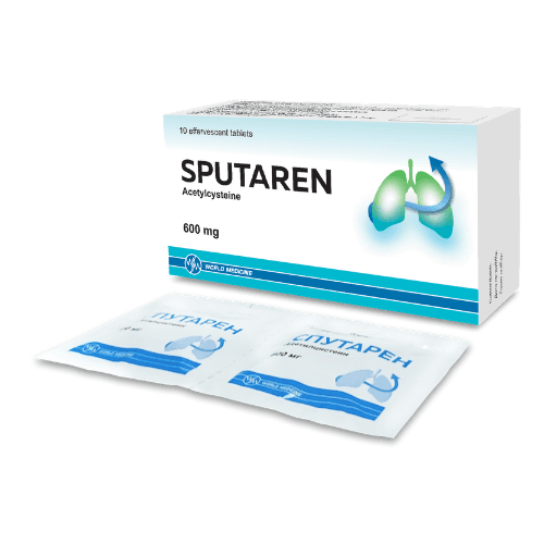 სპუტარენი ტაბლეტი შუშხუნა 600მგ #10