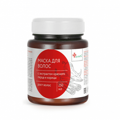 მიროლა - თმის ნიღაბი წითელი წიწაკ+დარიჩინი 250მლ