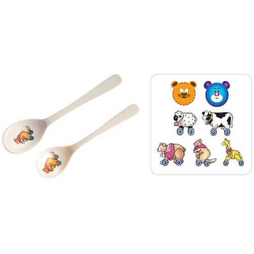 კანპოლი - მელამინის კოვზების ნაკრები 'ეგზოტიკური ცხოველები' #2