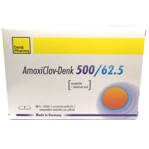 ამოქსიკლავი დენკი ტაბლეტი 500მგ+62.5მგ #16