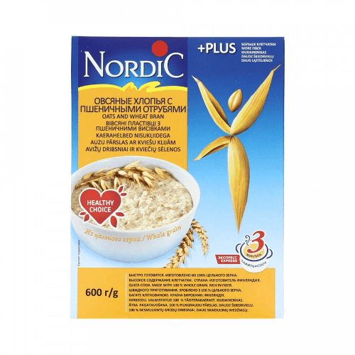 ნორდიკი - ფაფა ურძეო შვრიის ხორბლის ქატოთი /8თვ+/ 500გრ