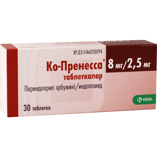 კო-პრენესა ტაბლეტი 8მგ+2.5მგ #30