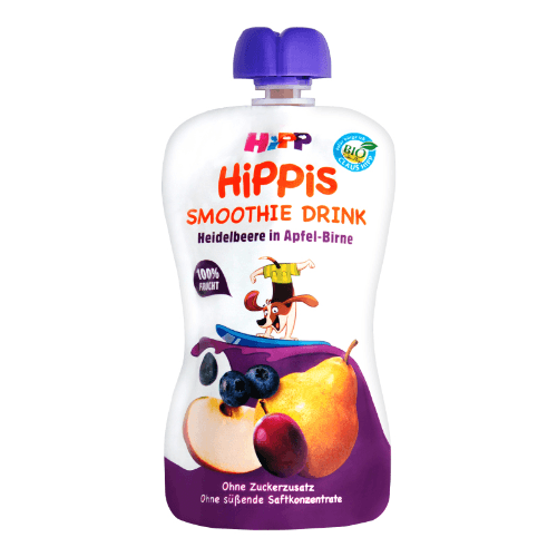 ჰიპი - პაუჩი ვაშლით და მოცვით /1წლ+/ 120მლ