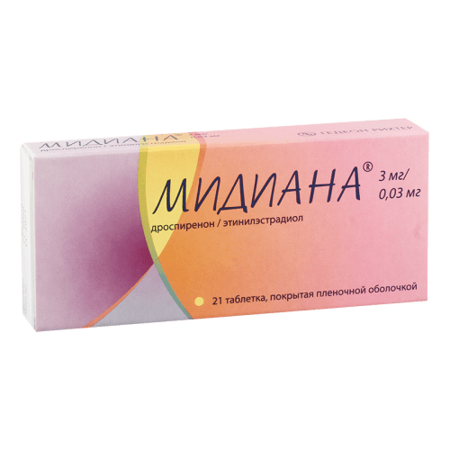 მიდიანა ტაბლეტი 0.03მგ+3მგ #21