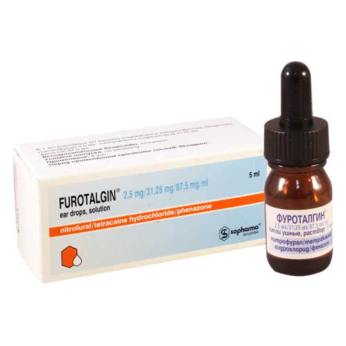 ფუროტალგინი წვეთები ყურის 5მლ ფლაკონი #1
