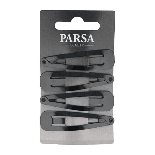 პარსა - თმის დამჭერი წკაპი მეტალის შავი 6სმ #4