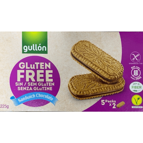 გულონი - ორცხობილა სენდვიჩი შოკოლადით გლუტენის გარეშე 225გრ