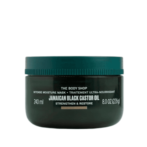 ბოდი შოპი - ინტენსიური დამატენიანებელი ნიღაბი ხვეული თმისთვის იამაიკის შავი აბუსალათინის ზეთი 240მლ