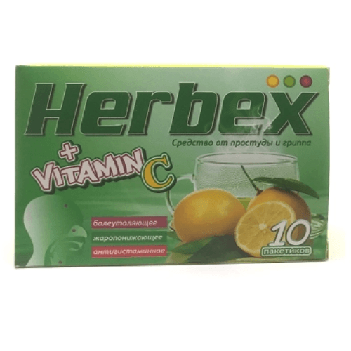 ჰერბექსი ფხვნილი ორალური ხსნარის მოსამზადებლად პაკეტი #10