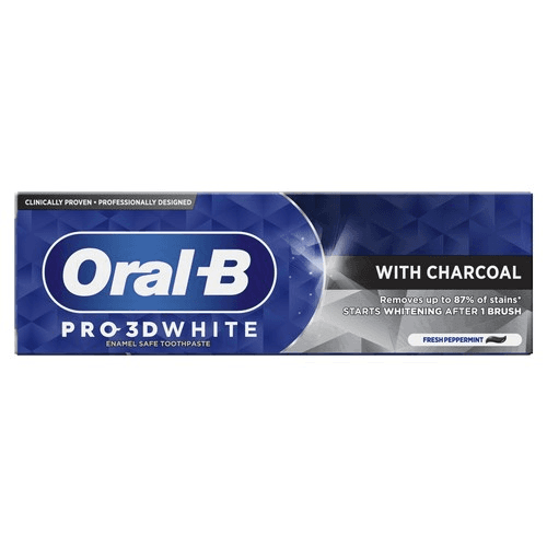 ორალ ბი - კბ/პასტა Pro-3DW მათეთრებელი ნახშირით 75მლ