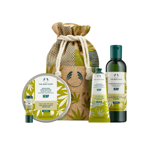 ბოდი შოპი - სასაჩუქრე ნაკრები XM23 G4 კანაფი შხაპის ზეთი 250მლ. ხელის კრემი 100მლ. ტანის კარაქი 200მლ. ტუჩის სტიკი 4.2გრ 40549