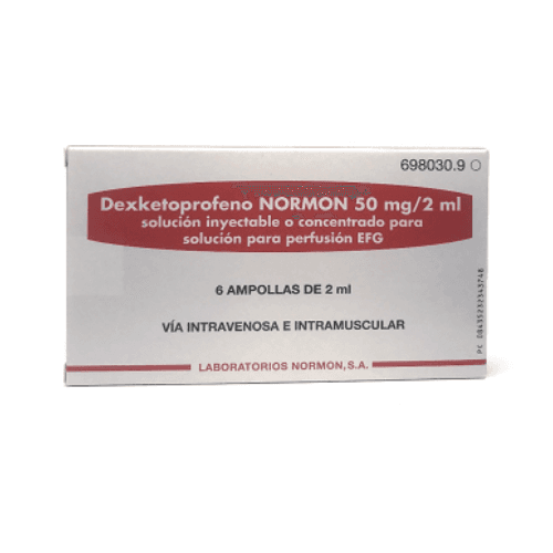 დექსკეტოპროფენი ნორმონი ი/ვ ი/მ ხსნარი საინექციო. საინფუზიო 25მგ/1მლ 2მლ #6