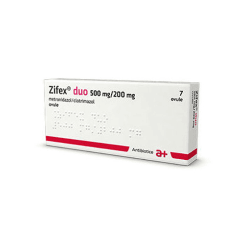 ზიფექს დუო სანთელი ვაგინალური 500მგ+200მგ #7