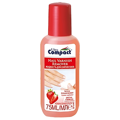 კომპაქტი - ლაქის მოსაშორებელი სითხე მარწყვი 75მლ