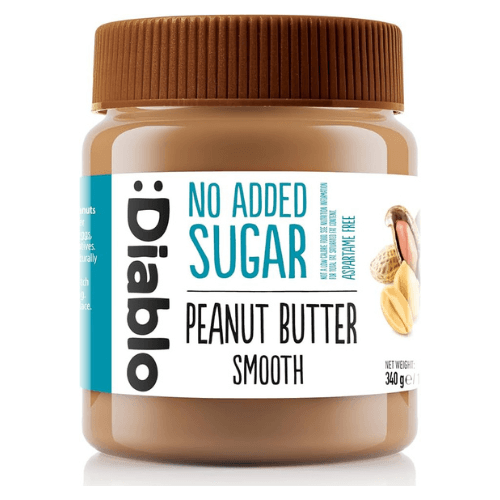 დიაბლო - არაქისის კარაქი გლუვი შაქრის გარეშე 340გრ